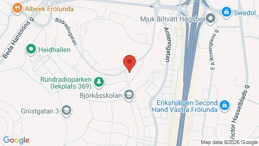 Lägenheter att hyra i Askim-Frölunda-Högsbo - kort over placeringen