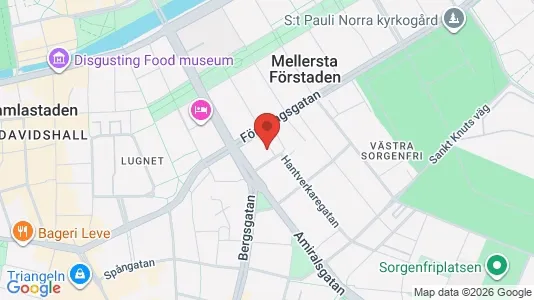 Lägenheter att hyra i Malmö Centrum - kort over placeringen