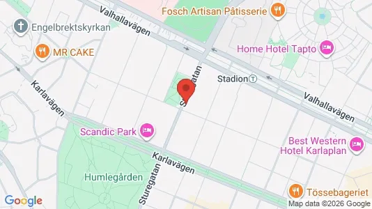 Lägenheter att hyra i Östermalm - kort over placeringen