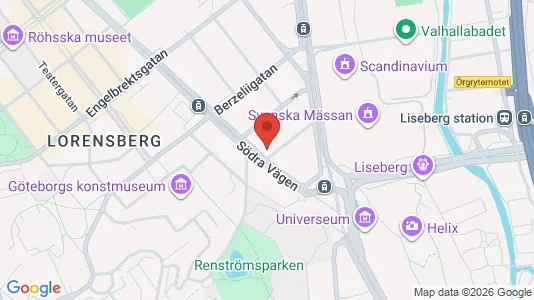 Lägenheter att hyra i Johanneberg - kort over placeringen