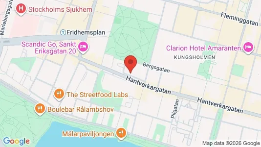 Lägenheter att hyra i Kungsholmen - kort over placeringen