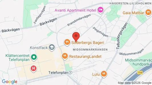Lägenheter att hyra i Söderort - kort over placeringen
