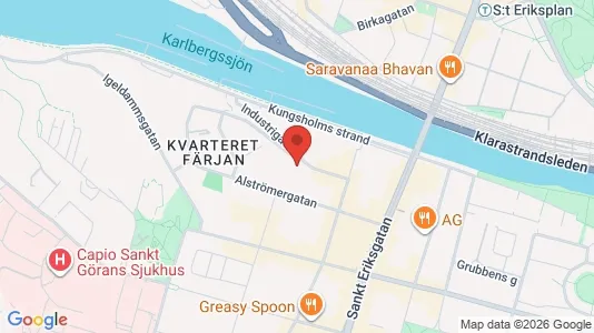 Lägenheter att hyra i Kungsholmen - kort over placeringen