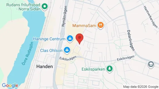 Lägenheter att hyra i Haninge - kort over placeringen
