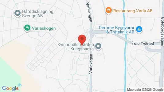 Lägenheter att hyra i Kungsbacka - kort over placeringen