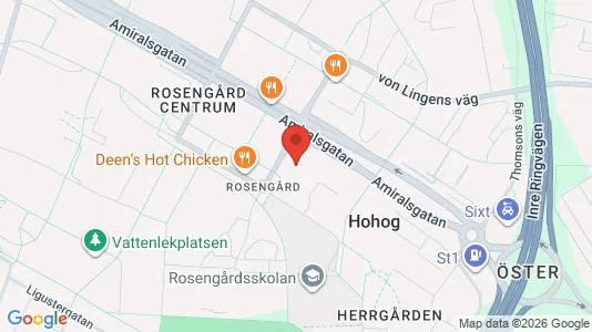 Lägenheter att hyra i Rosengård - kort over placeringen