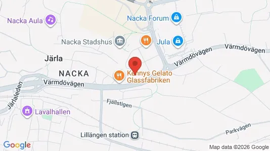 Lägenheter att hyra i Nacka - kort over placeringen