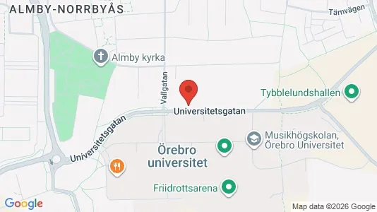Lägenheter att hyra i Örebro - kort over placeringen