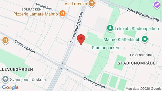 Lägenheter att hyra i Malmö Centrum - kort over placeringen