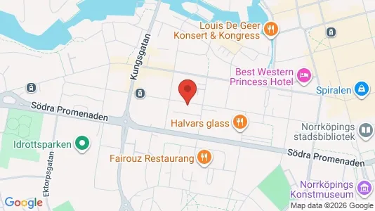 Lägenheter att hyra i Norrköping - kort over placeringen