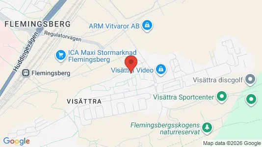 Lägenheter att hyra i Huddinge - kort over placeringen