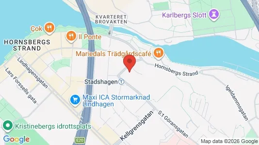 Lägenheter att hyra i Kungsholmen - kort over placeringen