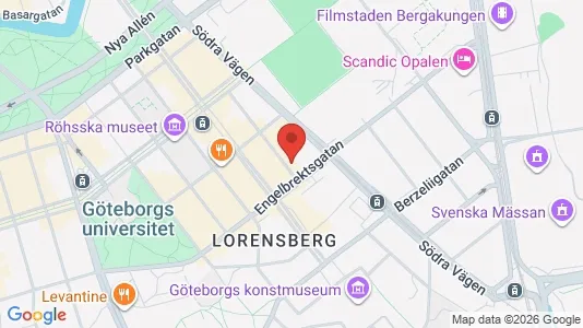 Lägenheter att hyra i Göteborg Centrum - kort over placeringen