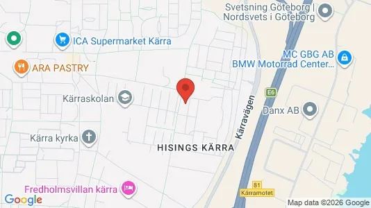 Lägenheter att hyra i Göteborg Centrum - kort over placeringen