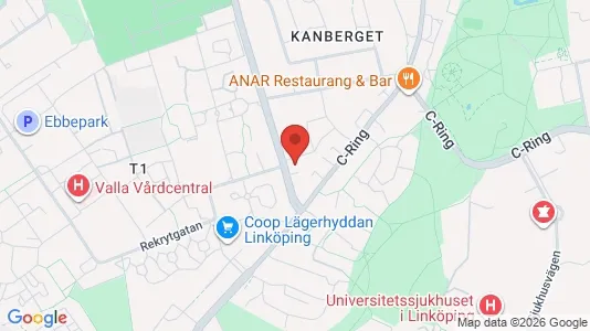 Lägenheter att hyra i Linköping - kort over placeringen