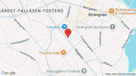 Lägenheter att hyra i Strängnäs - kort over placeringen