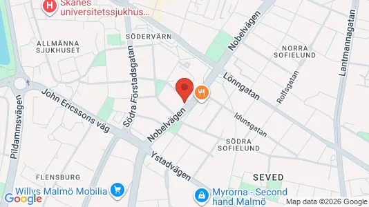 Lägenheter att hyra i Malmö Centrum - kort over placeringen
