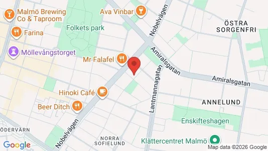 Lägenheter att hyra i Malmö Centrum - kort over placeringen