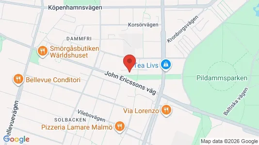 Lägenheter att hyra i Malmö Centrum - kort over placeringen