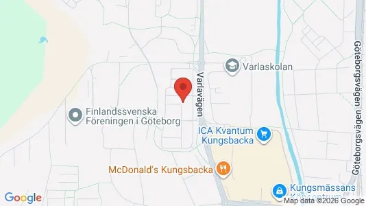 Lägenheter att hyra i Kungsbacka - kort over placeringen