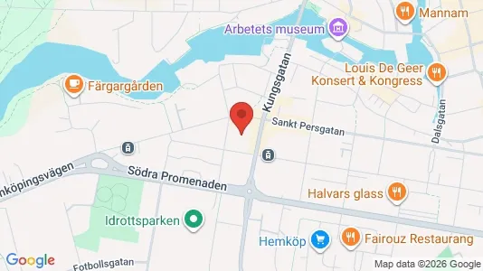 Lägenheter att hyra i Norrköping - kort over placeringen