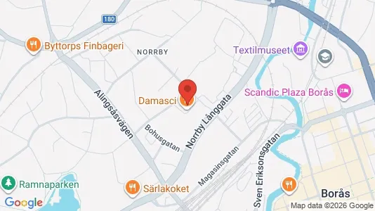 Lägenheter att hyra i Borås - kort over placeringen