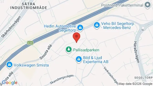 Lägenheter att hyra i Huddinge - kort over placeringen