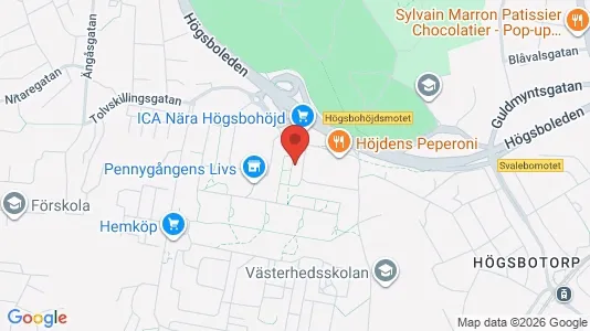 Lägenheter att hyra i Majorna-Linné - kort over placeringen