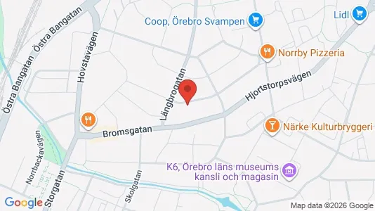 Lägenheter att hyra i Örebro - kort over placeringen