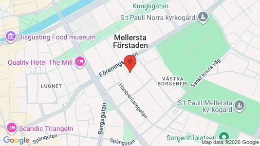 Lägenheter att hyra i Malmö Centrum - kort over placeringen