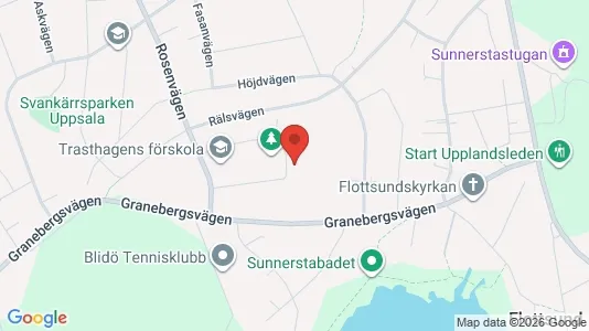 Lägenheter att hyra i Uppsala - kort over placeringen