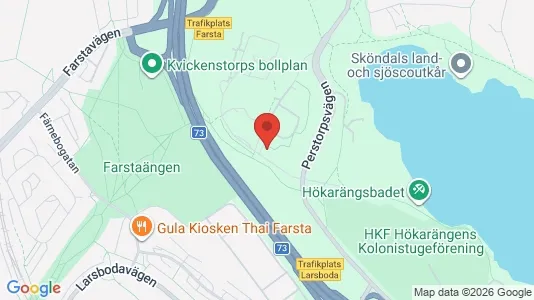 Lägenheter att hyra i Huddinge - kort over placeringen