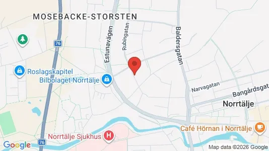 Lägenheter att hyra i Norrtälje - kort over placeringen