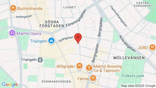 Lägenheter att hyra i Malmö Centrum - kort over placeringen
