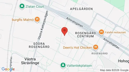 Lägenheter att hyra i Rosengård - kort over placeringen