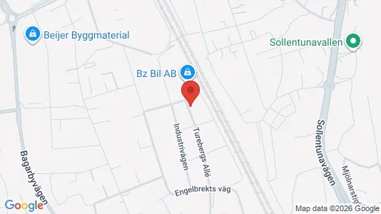 Lägenheter att hyra i Sollentuna - kort over placeringen
