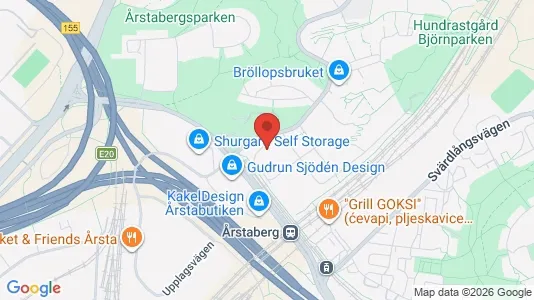 Lägenheter att hyra i Södermalm - kort over placeringen