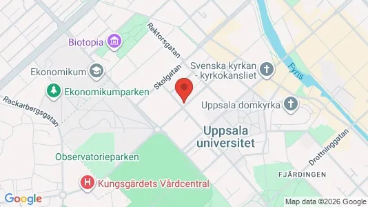 Lägenheter att hyra i Uppsala - kort over placeringen