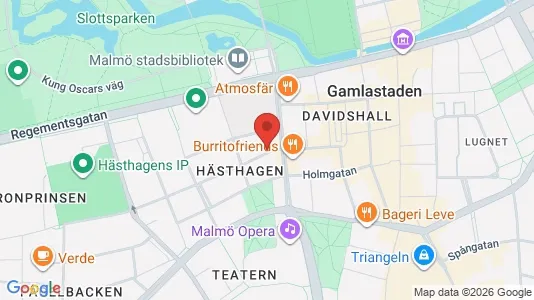 Lägenheter att hyra i Malmö Centrum - kort over placeringen