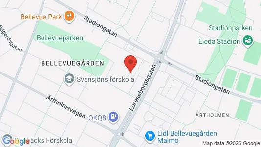Lägenheter att hyra i Malmö Centrum - kort over placeringen