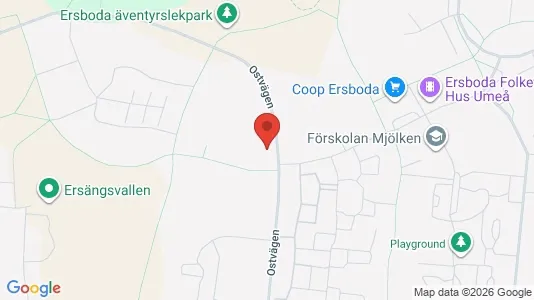 Lägenheter att hyra i Umeå - kort over placeringen