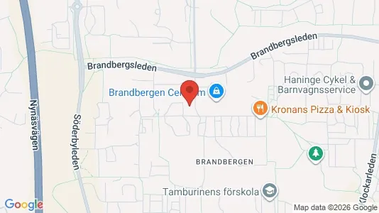 Lägenheter att hyra i Haninge - kort over placeringen