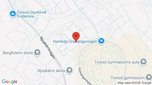 Lägenheter att hyra i Tyresö - kort over placeringen