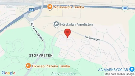 Lägenheter att hyra i Botkyrka - kort over placeringen