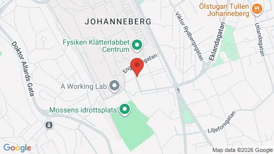 Lägenheter att hyra i Johanneberg - kort over placeringen