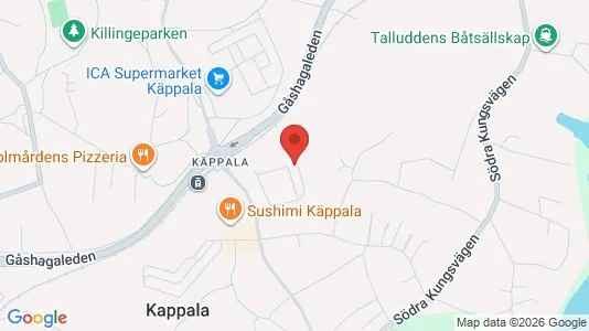 Lägenheter att hyra i Lidingö - kort over placeringen