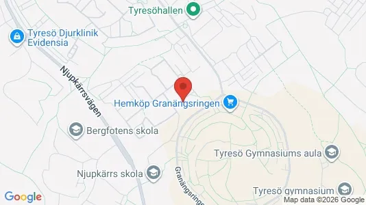 Lägenheter att hyra i Tyresö - kort over placeringen