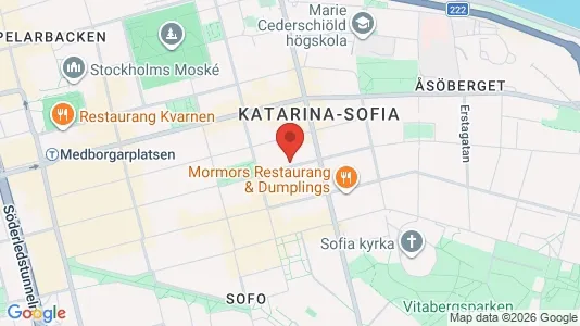 Lägenheter att hyra i Södermalm - kort over placeringen