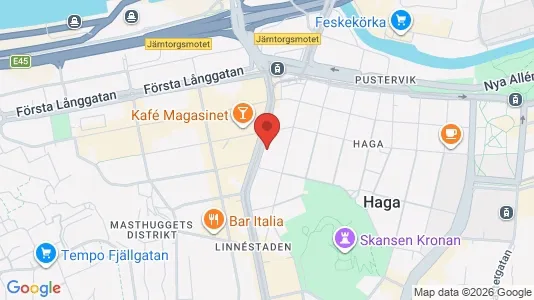 Lägenheter att hyra i Göteborg Centrum - kort over placeringen