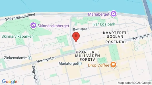 Lägenheter att hyra i Södermalm - kort over placeringen